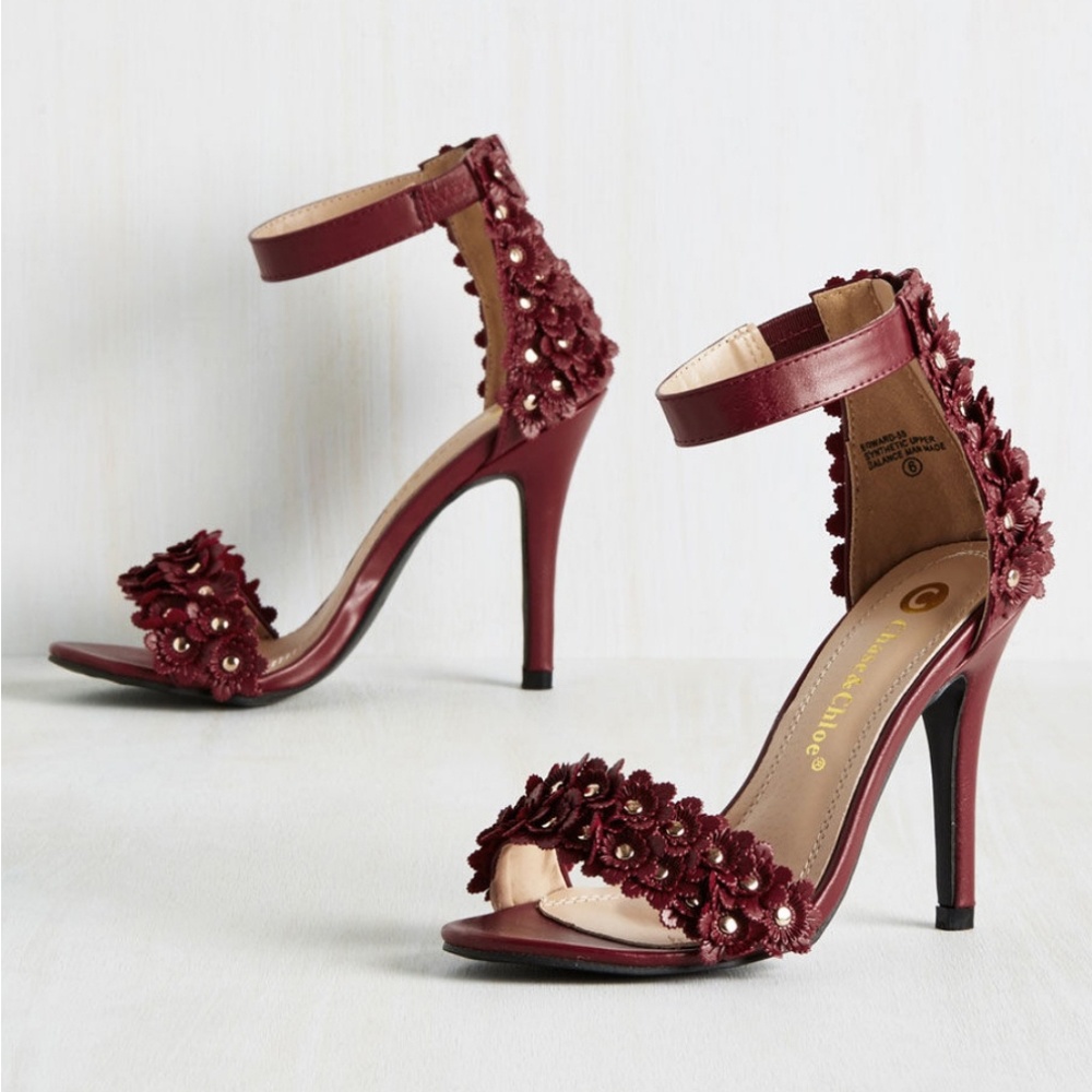 Burgundy heels
